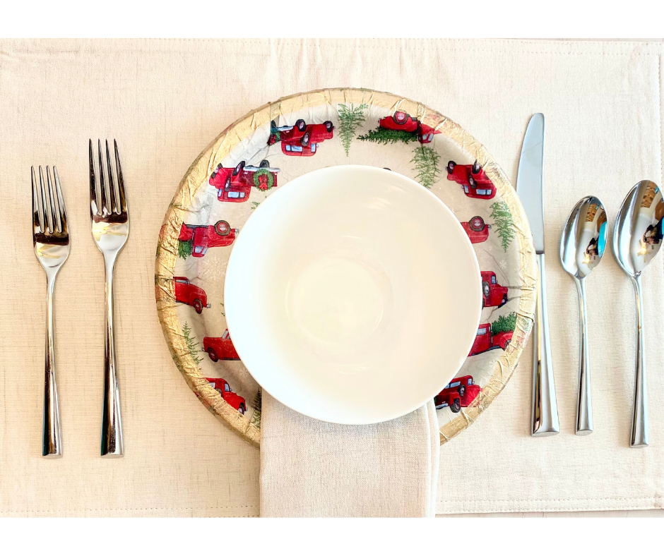 Christmas table setting